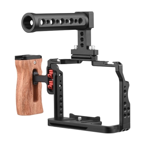 Видеокамера Andoer + верхняя ручка + комплект боковых деревянных ручек