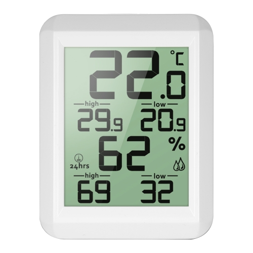 Мини-ЖК-дисплей с цифровым встроенным термометром Гигрометр Room ° C / ° F Температурный датчик влажности Термогигрометр с задней стенкой