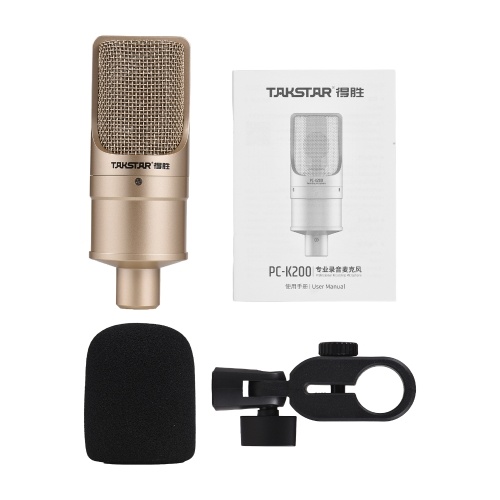 Конденсаторный микрофон TAKSTAR PC-K200 — высококачественная студийная запись, сверхмалошумящая схема и возможность подключения XLR